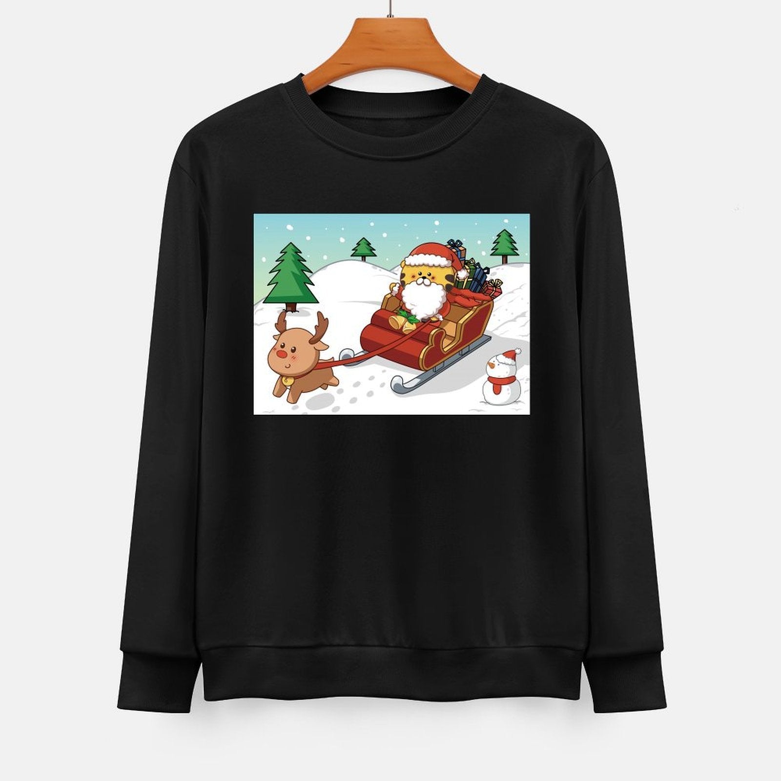 Front Patterned Long Sleeve TopDesign-Your-Own Double-Stitched